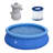 Plastic Round Inflatable Pool H x 144'' W x 144'' L-61554711