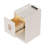 Rustic Narrow Smart Nightstand Cherry Bedside Table With Sensor Light And USB Port-419920565