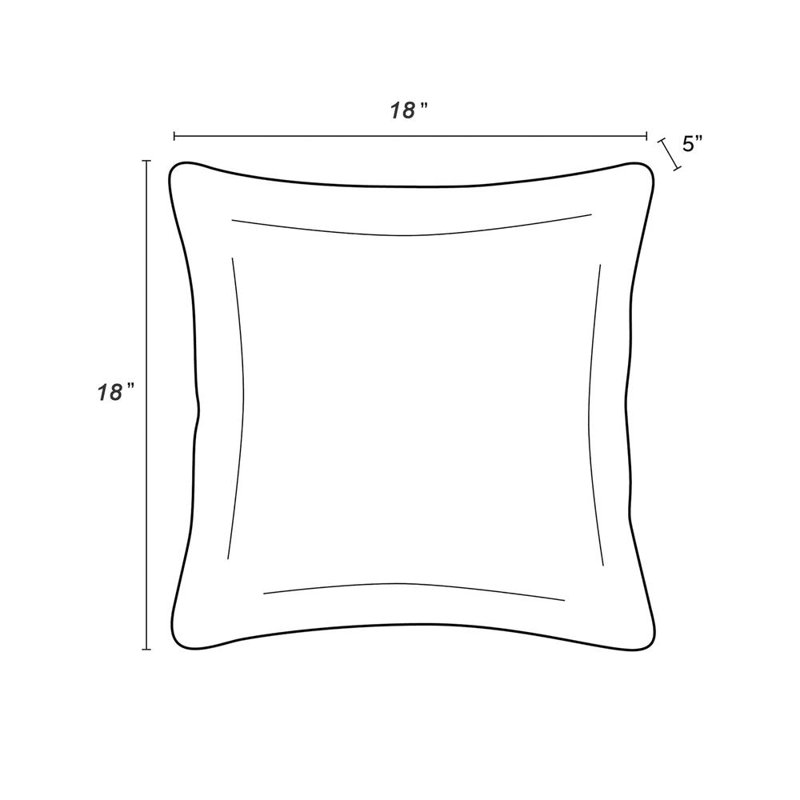 Indoor/Outdoor Reversible Throw Pillow