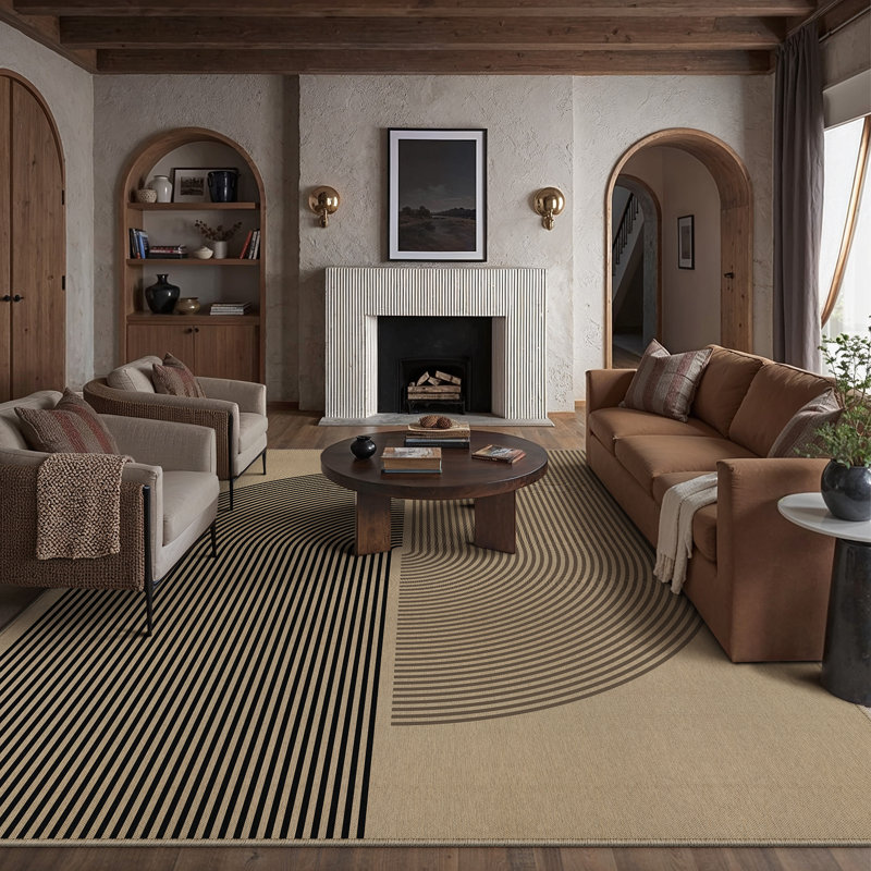 Tapis en lin Linea, Rectangle 8' x 10'