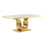 Kievie Marble Top Pedestal Dining Set-1259843550-1259843555