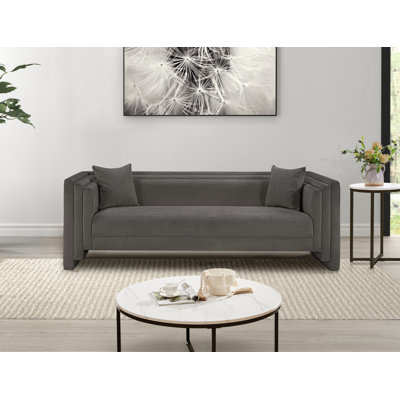 Everett Jalice Chenille Fabric Sofa