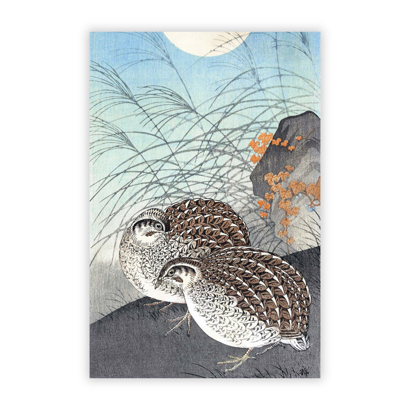 Two Quails - No Frame Print, 42 cm H x 29.7 cm W