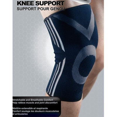Support de genou durable-M (noir / gris)