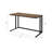 Tyrese Walnut & Black Finish Writing Desk with USB Port - Modern Home Office Computer Desk for Workspace Organization-1205694860