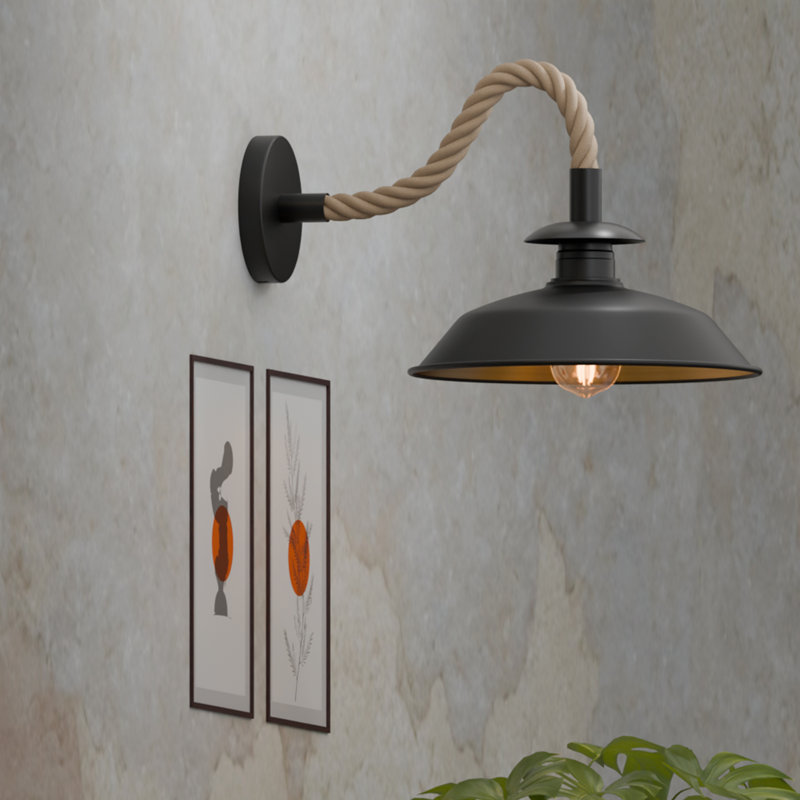Mairead Armed Sconce, Yes, Black Gold Inner