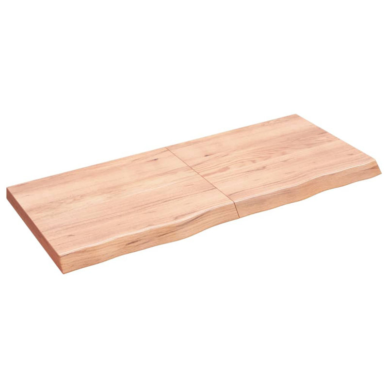 Ayna 140cm Solid Wood Bathroom Vanity Top, Light Brown