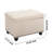 Abuaber Upholstered Ottoman