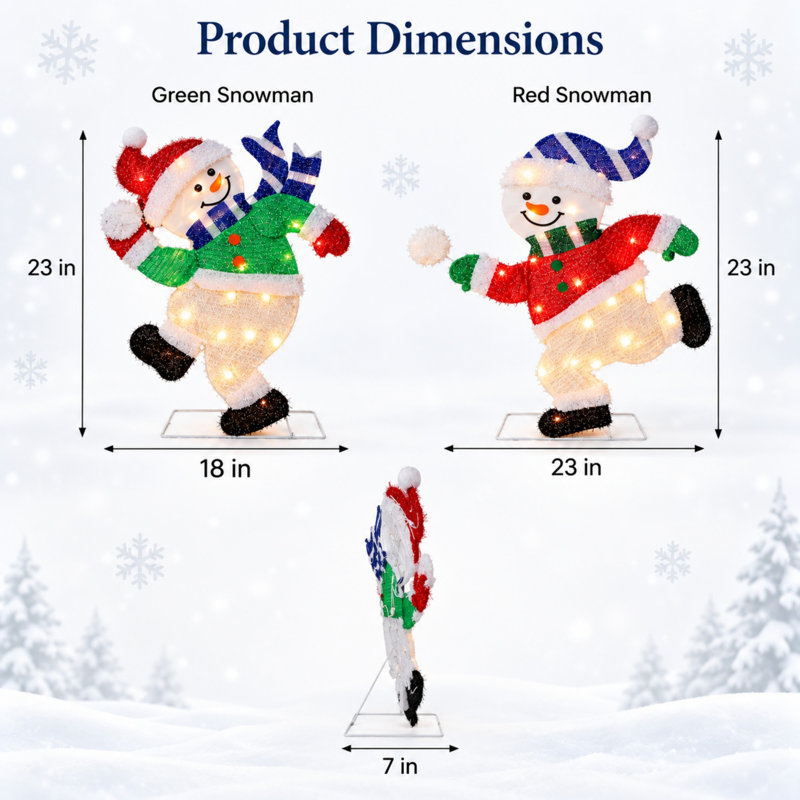Weather Resistant Freestanding Christmas Outdoor Lights