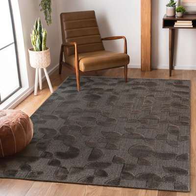Tapis d'intérieur haut / bas, 7 pi 9 po x 10 pi, moderne, contemporain, géométrique, bohémien, chambre à coucher, cuisine, salon, tapis sans perte de poils