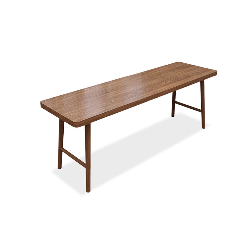 Bureau rectangulaire en bois massif noyer, H 29,53 po x l 62,99 po x P 23,62 po
