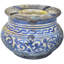 Cendrier en céramique marocain antique fait à la main avec bleus