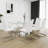 Decia 8 - Person Glass Top Pedestal Dining Set