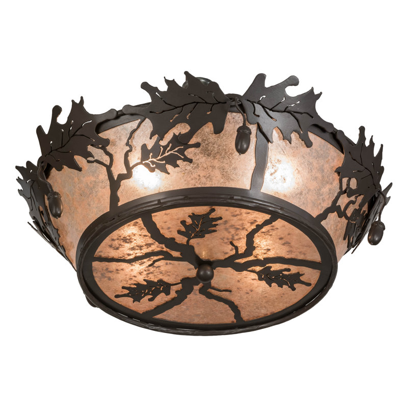 Rustic Lodge 4 - Light Flush Mount