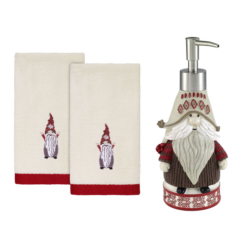 Christmas Gnomes Bath Bathroom Accessory Set