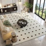 Tapis rectangulaire rectangulaire avec envers antidérapant