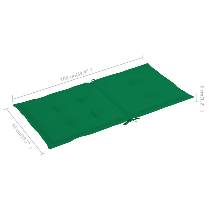 Outdoor Seat / Back Cushion, Green, 6