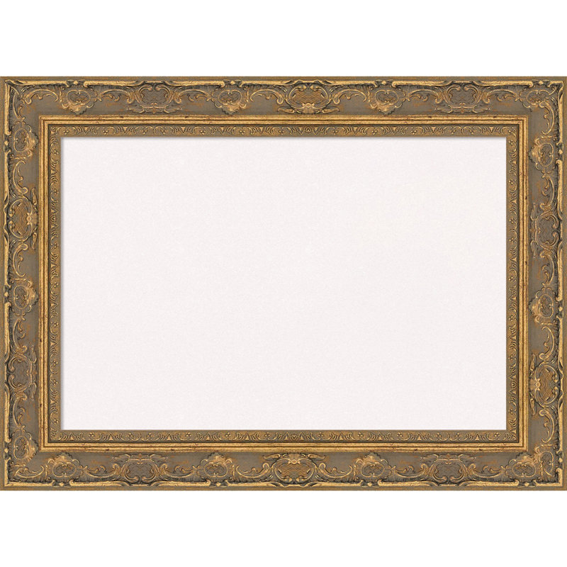 Tableau en filigrane avec cadre doré, babillard en liège naturel, tableau d'organisation, tableau d'affichage, Blanc
