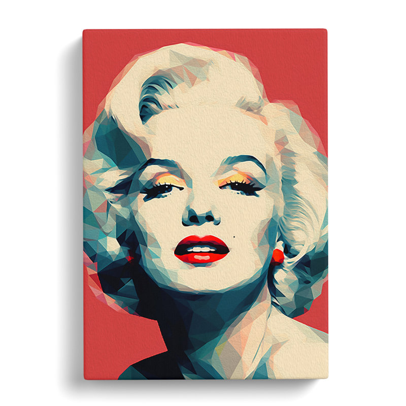 Marilyn Monroe Minimalism - Wrapped Canvas, 60cm H x 40cm W x 3cm D