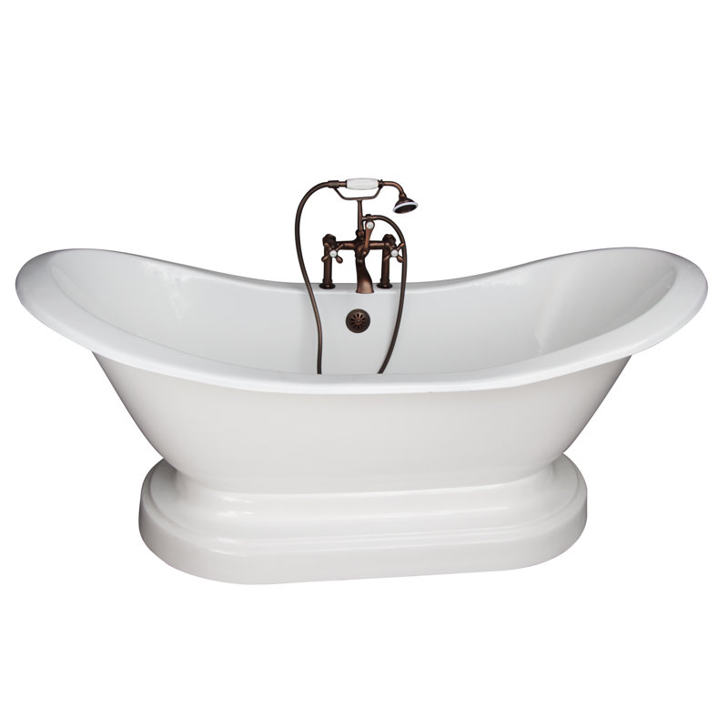 Baignoire de trempage piédestal de 71 po x 31 po Marshall