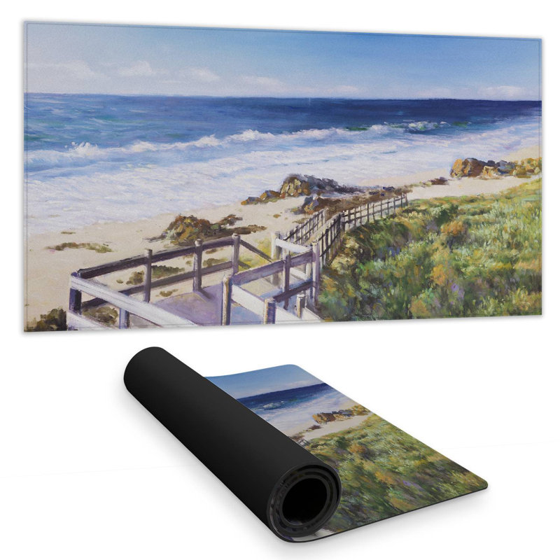 Walk to the beach - 15.75"x31.50" Desk mat