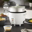 GEEPAS Rice Cooker with Steamer | Keep Warm Function | Automatic Cooking Non-Stick Inner Pot | Make Rice & Steam Healthy Vegetables | Includes Measuring Cup, Spatula & Tempered Lid-145420129