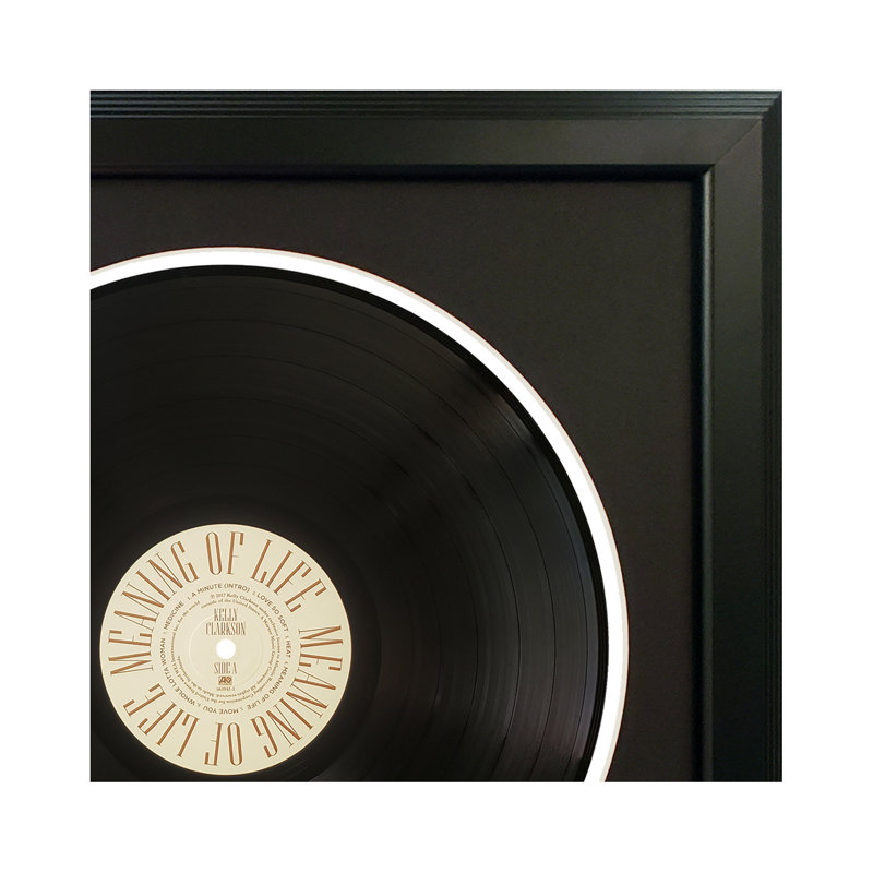Disque vinyle encadré noir Kelly Kelly, Noir