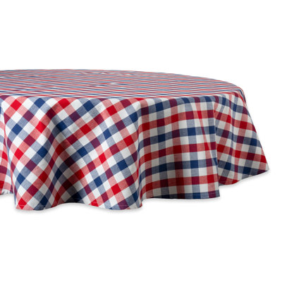 Estacia Checkered 100% Cotton Tablecloth