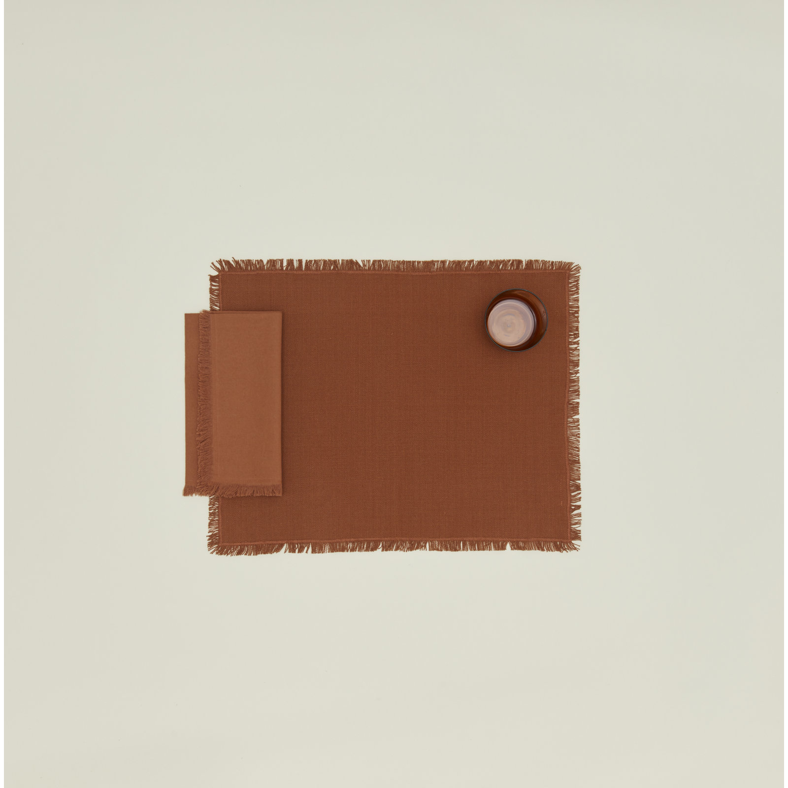 Essential Cotton Placemat, Terracotta