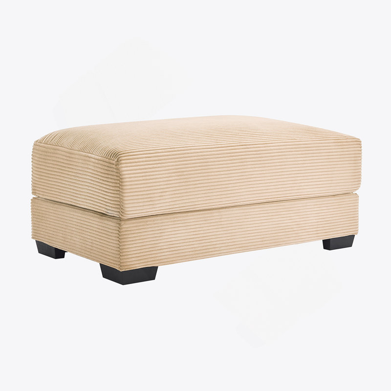 28 Ottoman Corduroy- Camel, Camel