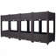 Jardinière surélevée avec système d'auto-vidange, conception modulaire pour une personnalisation facile et jardinage extérieur, brun, 63 po x 15,7 po x 27,7 po