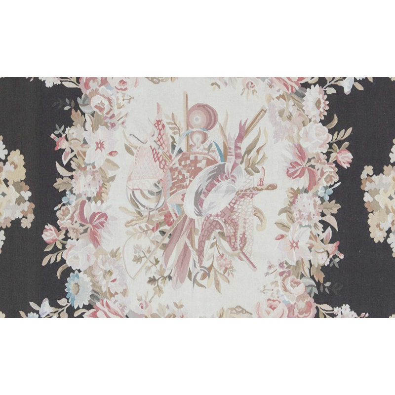 Hand-Knotted High-Quality Brown and Green Area Rug