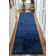 Anti Slip Machine Washable Medium Profile Cut Pile Soft Touch Polypropylene Solid Navy Runner Rug