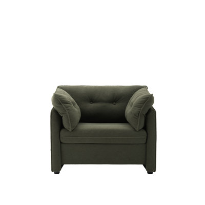 Fauteuil surdimensionné avec tissu chenille - salon, chambre à coucher, bureau, balcon, fauteuil d'appoint moderne et confortable pour la maison, coussin, stable