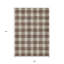 Tapis intérieur lavable à carreaux brun et beige 9 pi x 12 pi
