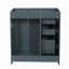 Ensemble de meuble-lavabo autoportant avec cadre en bois massif 30 po, 3 tiroirs et portes à fermeture douce-619669800