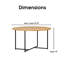 Table basse de salon Adore Decor Ines-36069893-36069891