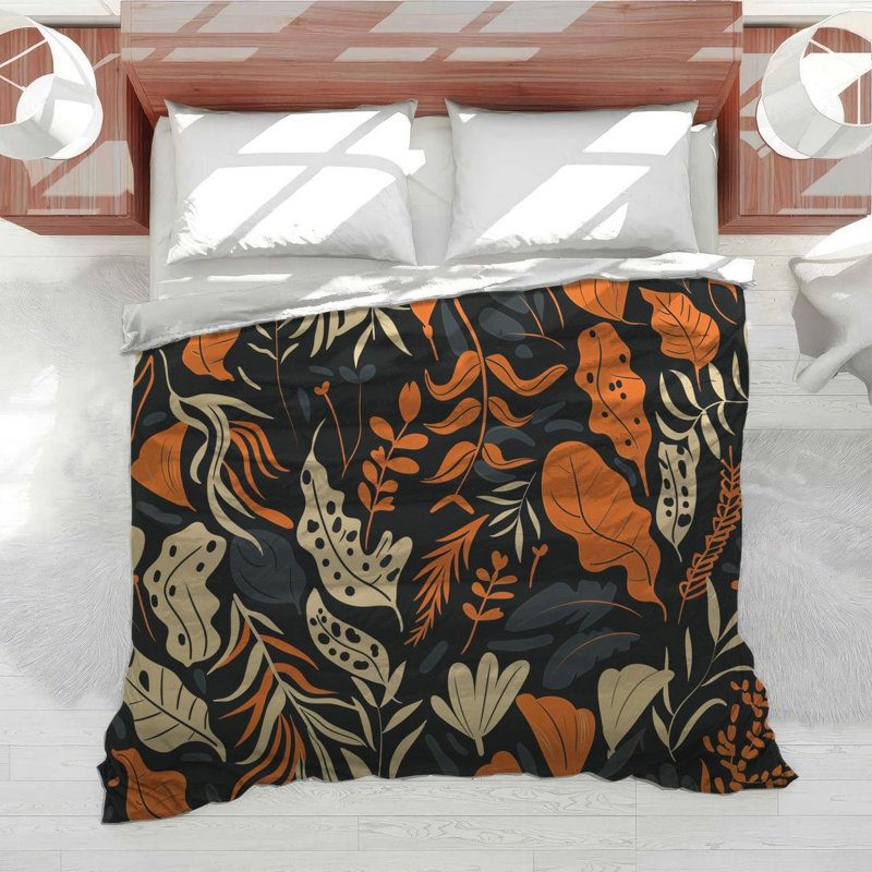 Édredon à motif floral Floral Bedding, Édredon très grand