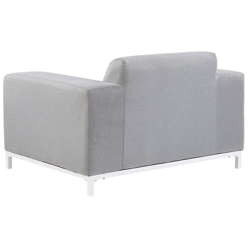 Eleene Outdoor Lounge Chair, Light Grey