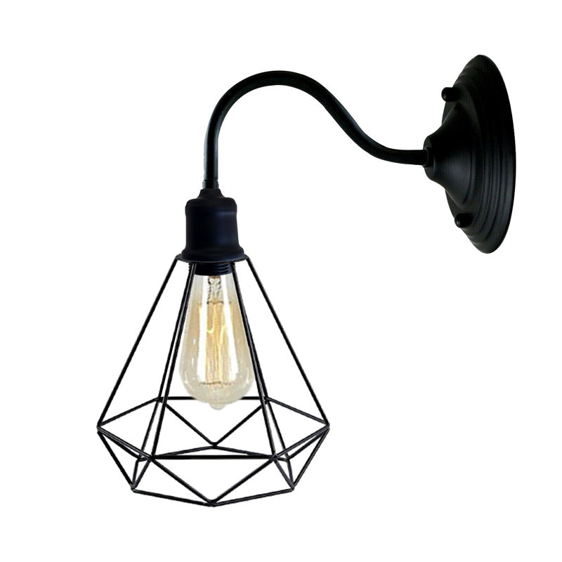 LaJuante Armed Sconce, Black, No