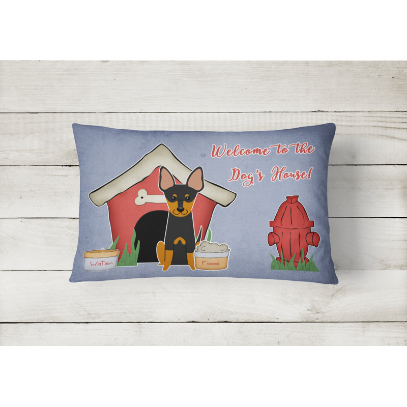 Coussin lombaire intérieur/extérieur moderne pour chien house fait main