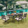 Jaress 6 - Person 60'' Long Dining Set with Cushions