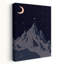 «Starry Mountain Night Peaceful Serene Tranquil Landscape Mountain», reproduction d'art murale-130680445