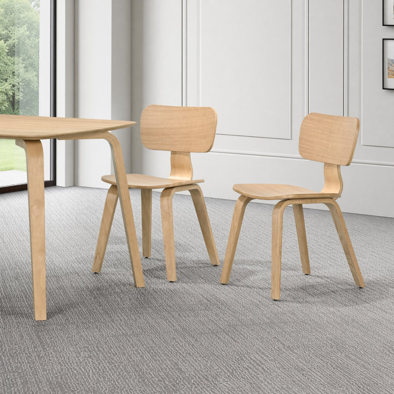 46cm H Solid Wood Side Chair, Oak