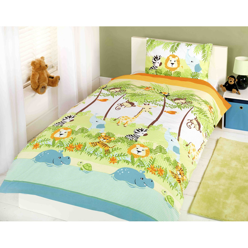 Adainville Polyester No Pattern Duvet Cover with Pillowcases, Single Duvet Cover + 1 Standard Pillowcase