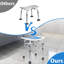 Tabouret de douche amélioré Ebern Designs, 17,3 x 10,6 x 16 à 19 po