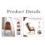 Chaise berçante réglable avec appui-tête-312148226