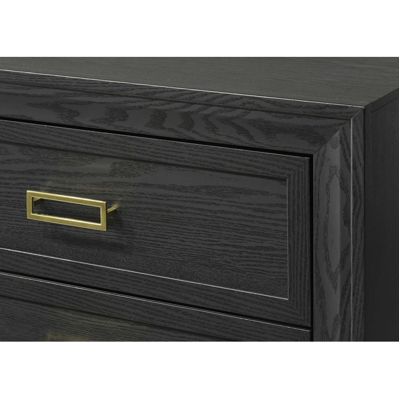 Commode 4 tiroirs en bois massif Maycon