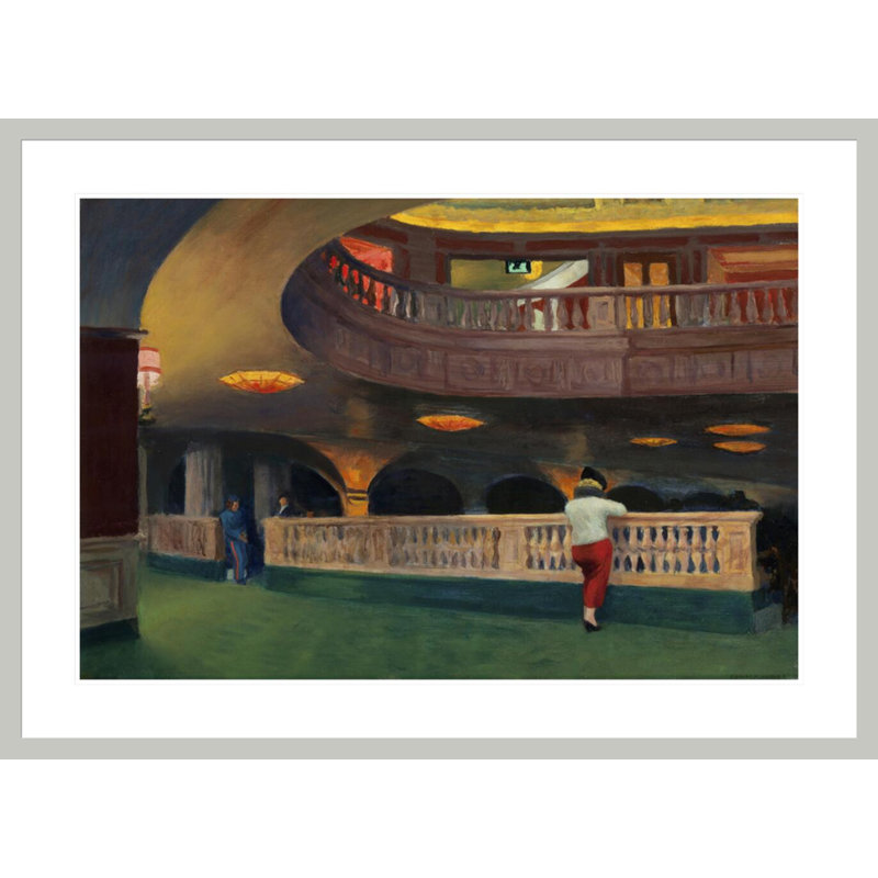 «The Sheridan Theatre» par Edward Hopper, impression giclée sur cadre, H 30,24 po x l 41,5 po
