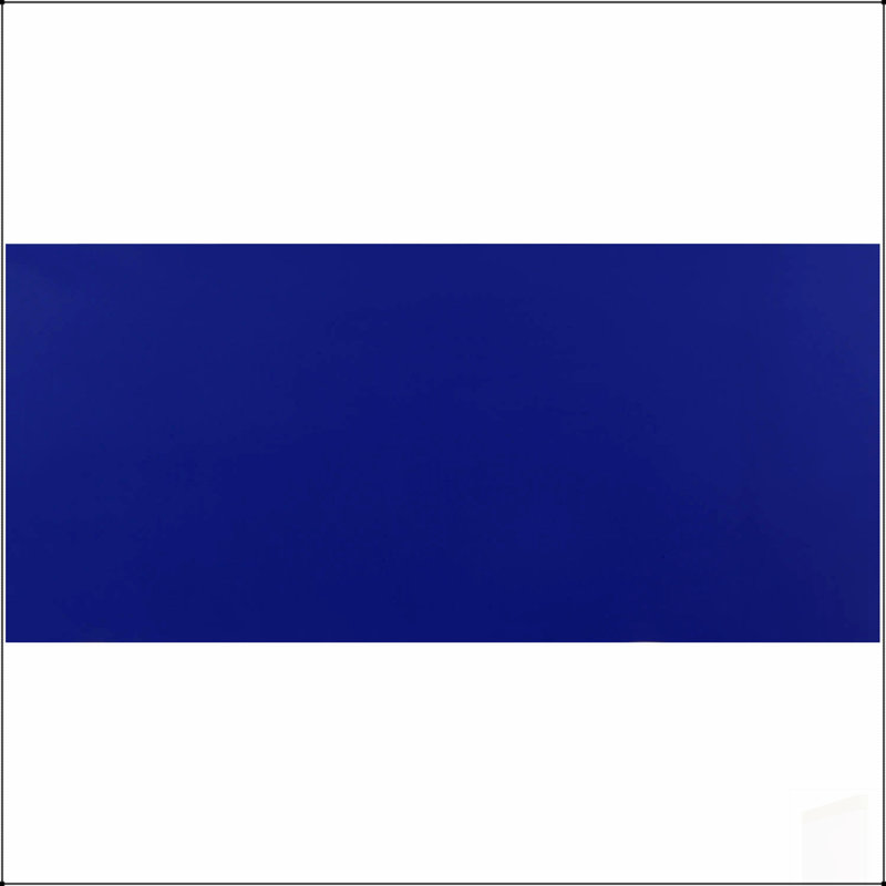 Bureau d'écriture rectangulaire moderne avec 1 tiroir, bois de peuplier durable, bleu crépuscule, idéal pour la maison ou le bureau